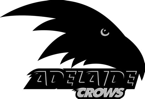 adelaide crows logo black and white
